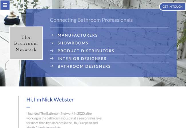 The Bathroom Network - Website Design