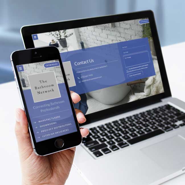 Responsive Website Design - The Bathroom Network UK